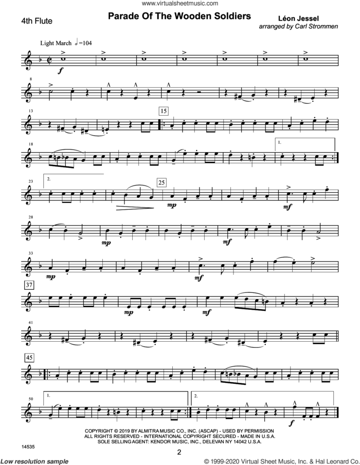 Christmas Classics For Flute Quartet - 4th Flute sheet music for flute quartet, 4th flute by Carl Strommen, intermediate skill level