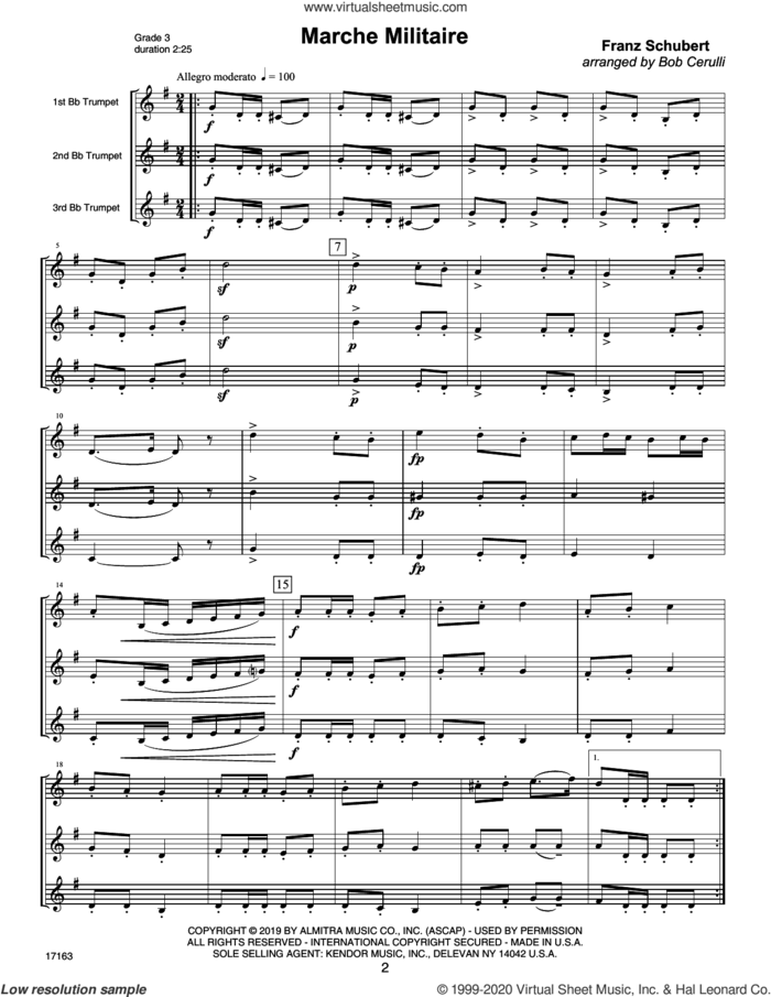 Familiar Classics For Three (COMPLETE) sheet music for brass ensemble by Bob Cerulli, classical wedding score, intermediate skill level
