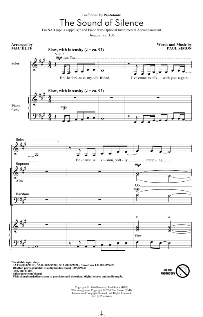 And So It Goes, (beginner) sheet music for piano solo by Billy Joel, beginner skill level