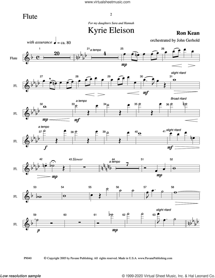 American Mass (Chamber Orchestra) (arr. John Gerhold) (complete set of parts) sheet music for orchestra/band (chamber ensemble) by Ron Kean and John Gerhold, classical score, intermediate skill level