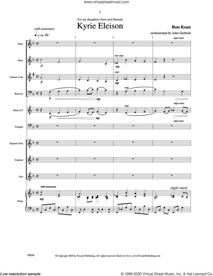American Mass (Chamber Orchestra) (SSA Score) (arr. John Gerhold) sheet music for orchestra/band (full score) by Ron Kean and John Gerhold, intermediate skill level