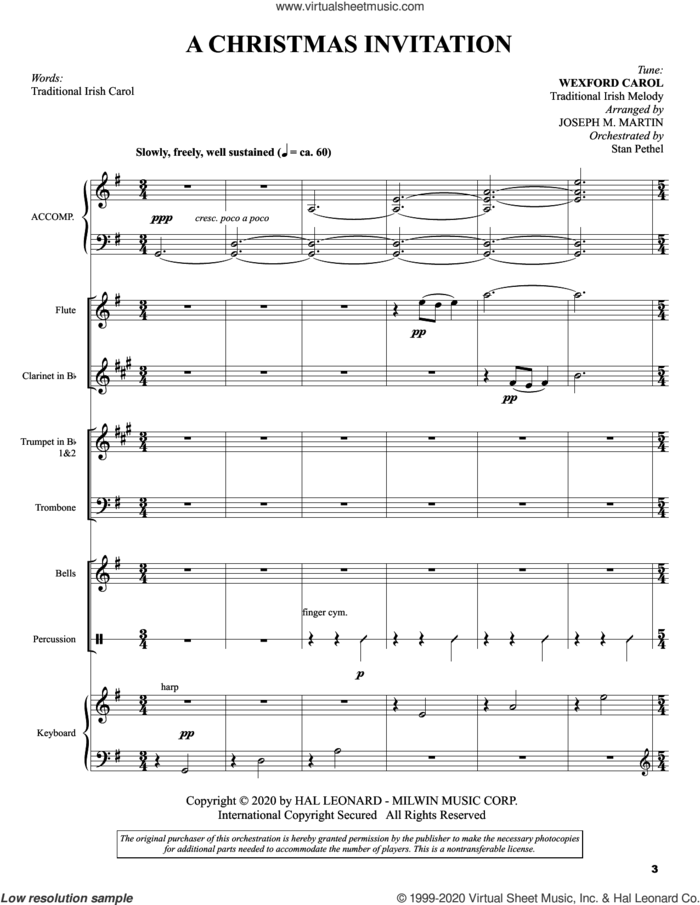 Tidings of Joy: A Celtic Christmas Celebration (Chamber Orchestra) (COMPLETE) sheet music for orchestra/band by Joseph M. Martin, intermediate skill level