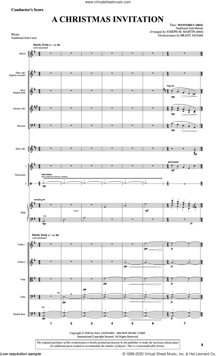 Tidings of Joy: A Celtic Christmas Celebration (Full Orchestra) (COMPLETE) sheet music for orchestra/band by Joseph M. Martin, intermediate skill level