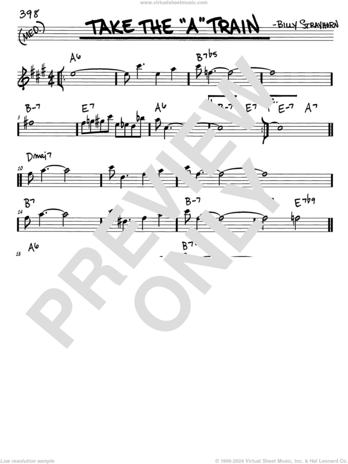 Take The 'A' Train sheet music for voice and other instruments (in Eb) by Billy Strayhorn, intermediate skill level