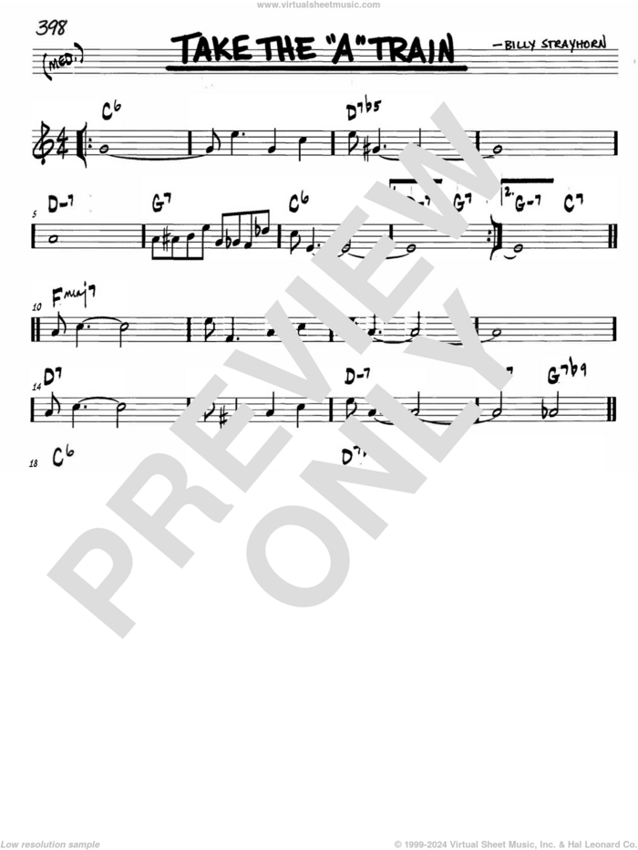 Take The 'A' Train sheet music for voice and other instruments (in C) by Billy Strayhorn, intermediate skill level