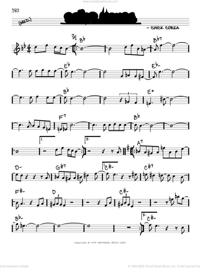 Senor Mouse sheet music for voice and other instruments (real book) by Chick Corea, intermediate skill level