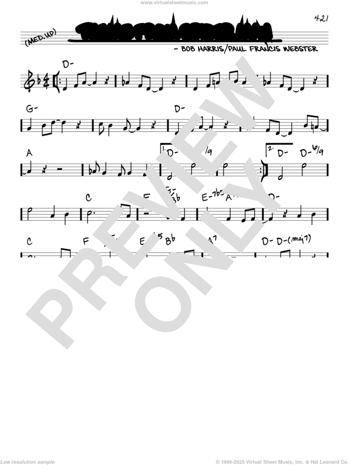 Theme From Spider Man sheet music for voice and other instruments (real book) by Bob Harris and Paul Francis Webster, intermediate skill level