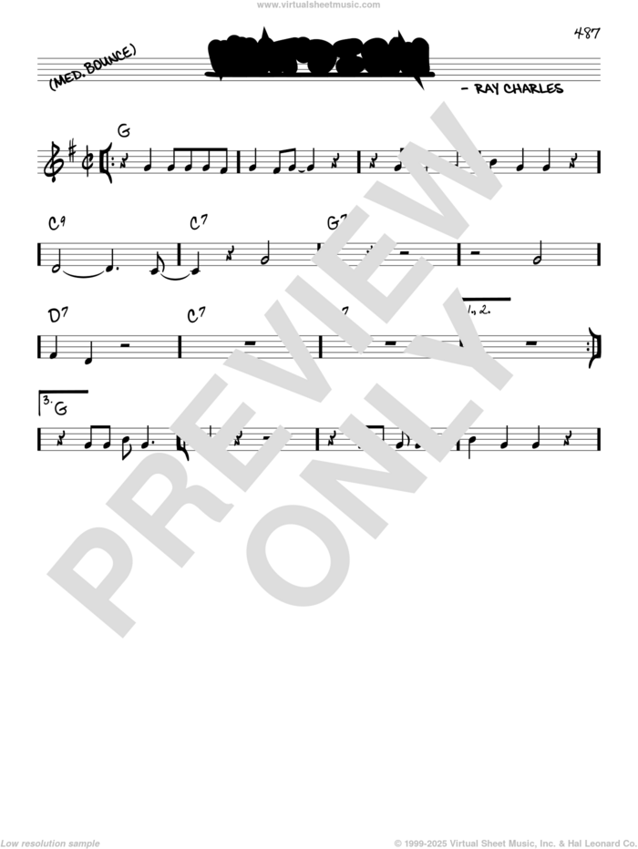 What'd I Say sheet music for voice and other instruments (real book) by Ray Charles and Elvis Presley, intermediate skill level