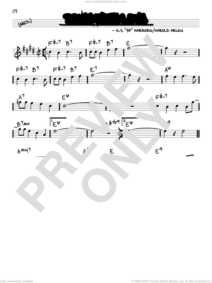 Down With Love sheet music for voice and other instruments (real book) by Harold Arlen, E.Y. 'Yip' Harburg and Harold Arlen and E.Y. Harburg, intermediate skill level