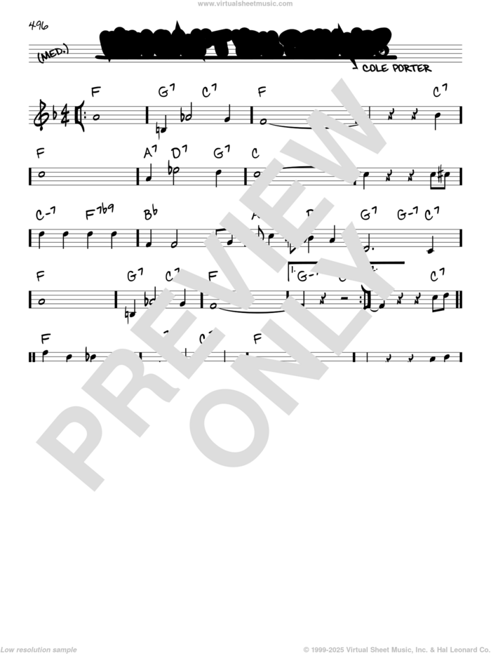 Why Can't You Behave? sheet music for voice and other instruments (real book) by Cole Porter, intermediate skill level