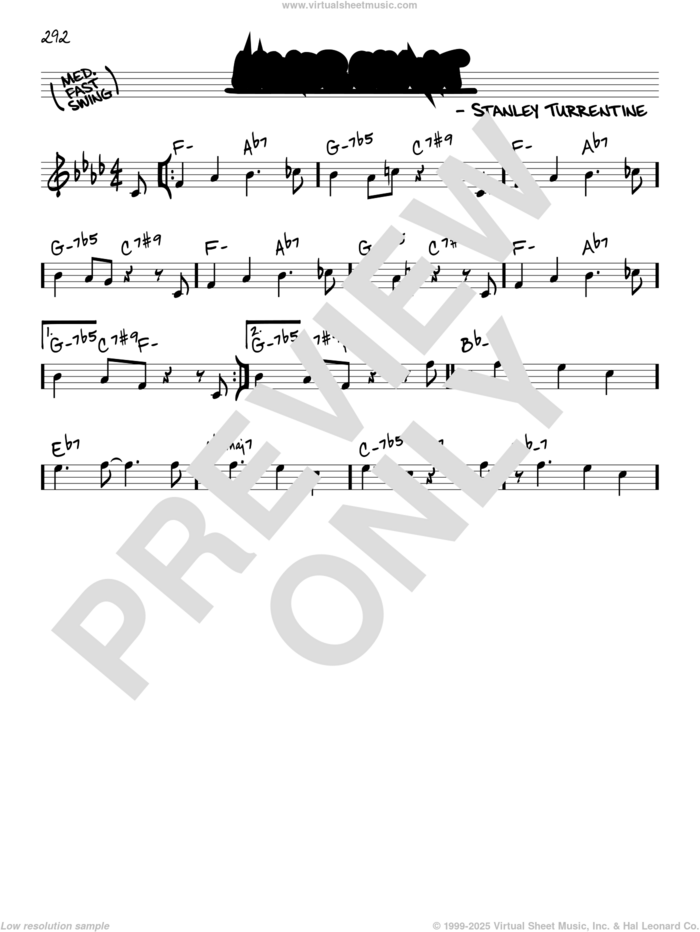 Minor Chant sheet music for voice and other instruments (real book) by Stanley Turrentine, intermediate skill level