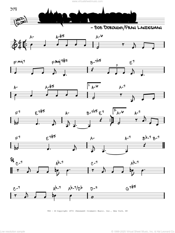 Small Day Tomorrow sheet music for voice and other instruments (real book) by Bob Dorough and Fran Landesman, intermediate skill level