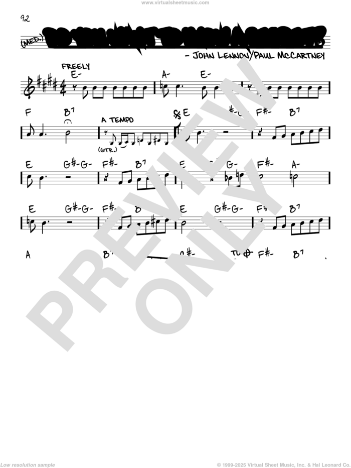 Do You Want To Know A Secret? sheet music for voice and other instruments (real book) by The Beatles, John Lennon and Paul McCartney, intermediate skill level