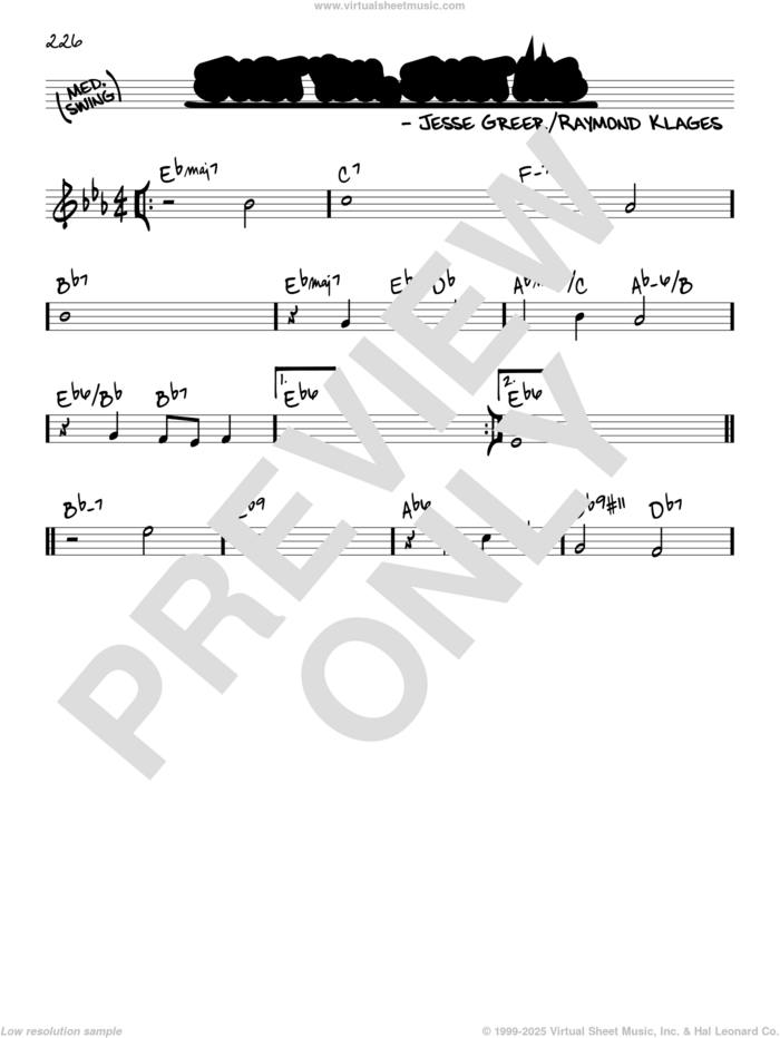 Just You, Just Me sheet music for voice and other instruments (real book) by Raymond Klages and Jesse Greer, intermediate skill level