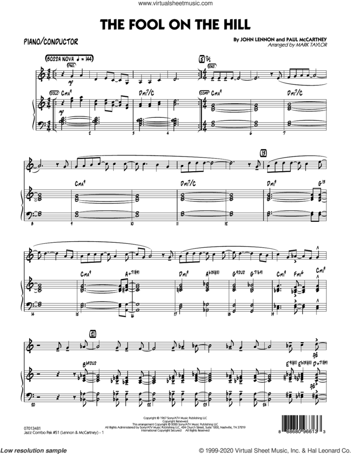 Jazz Combo Pak #51 (Lennon and McCartney) (arr. Mark Taylor) (complete set of parts) sheet music for jazz band by The Beatles and Mark Taylor, intermediate skill level