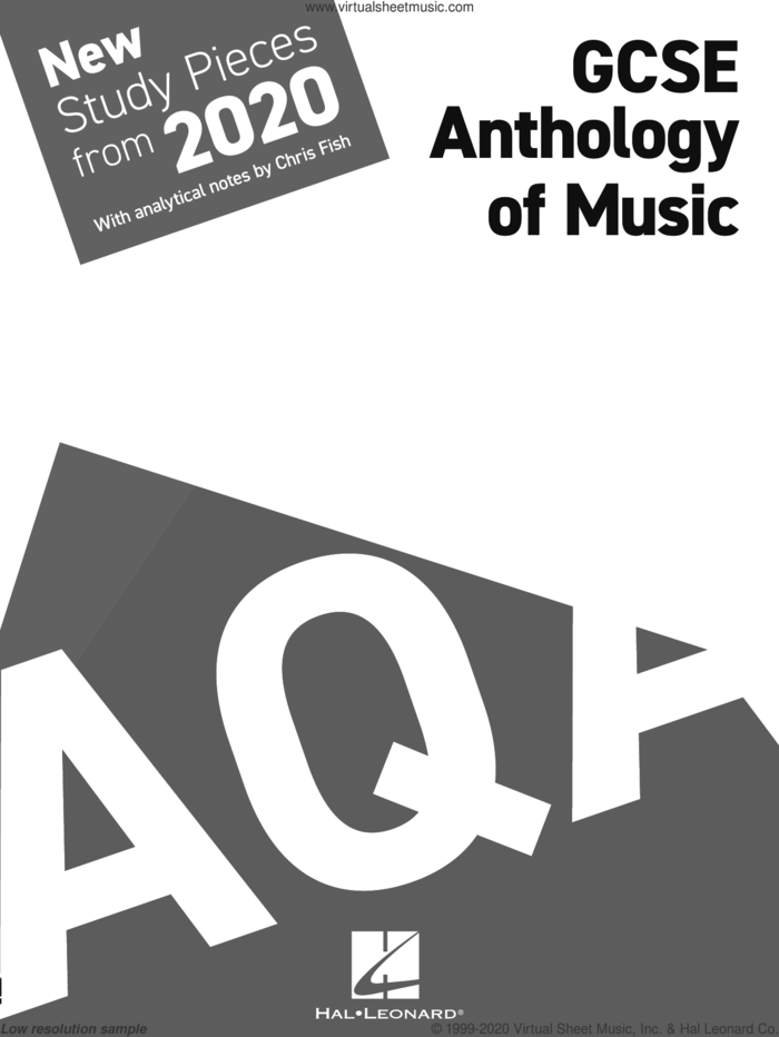 AQA GCSE Anthology Of Music: New Study Pieces from 2020 sheet music for instrumental method, intermediate skill level