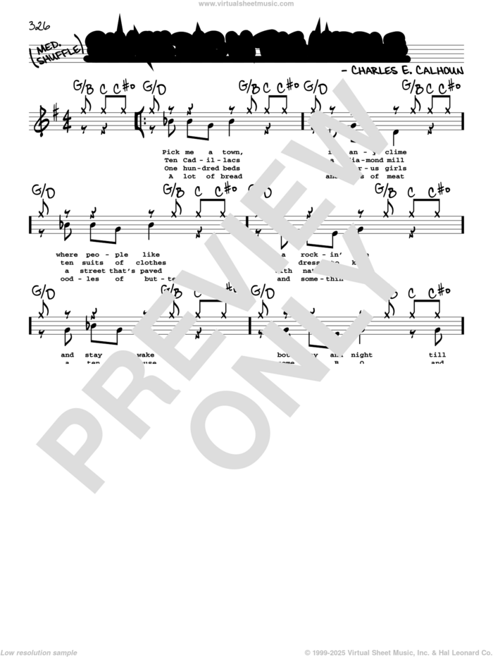 Smack Dab In The Middle (High Voice) sheet music for voice and other instruments (high voice) by Charles Calhoun, intermediate skill level