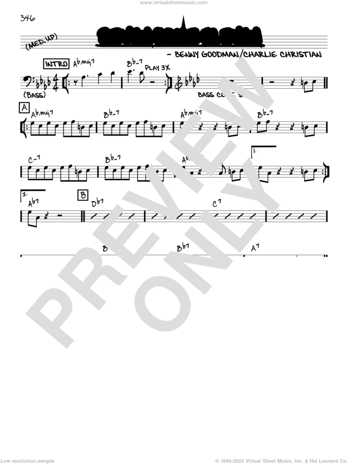 Seven Come Eleven [Reharmonized version] (arr. Jack Grassel) sheet music for voice and other instruments (real book) by Benny Goodman, Jack Grassel and Charles Christian, intermediate skill level