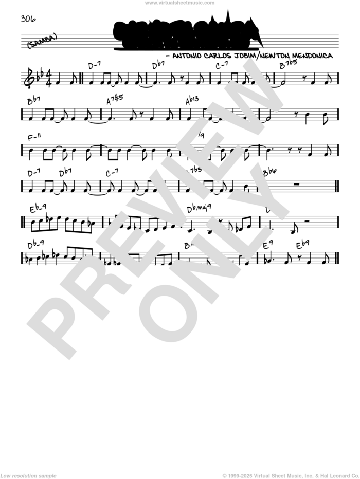 One Note Samba (Samba De Uma Nota So) [Reharmonized version] (arr. Jack Grassel) sheet music for voice and other instruments (real book) by Antonio Carlos Jobim, Jack Grassel, Pat Thomas and Newton Mendonca, intermediate skill level