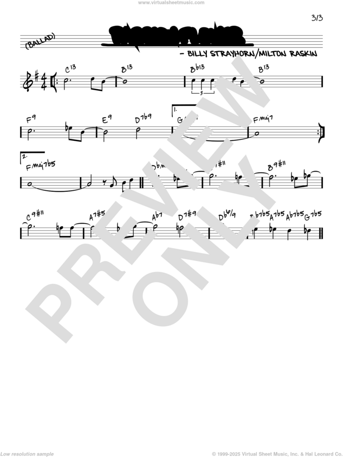 Passion Flower [Reharmonized version] (arr. Jack Grassel) sheet music for voice and other instruments (real book) by Billy Strayhorn, Jack Grassel and Milton Raskin, intermediate skill level