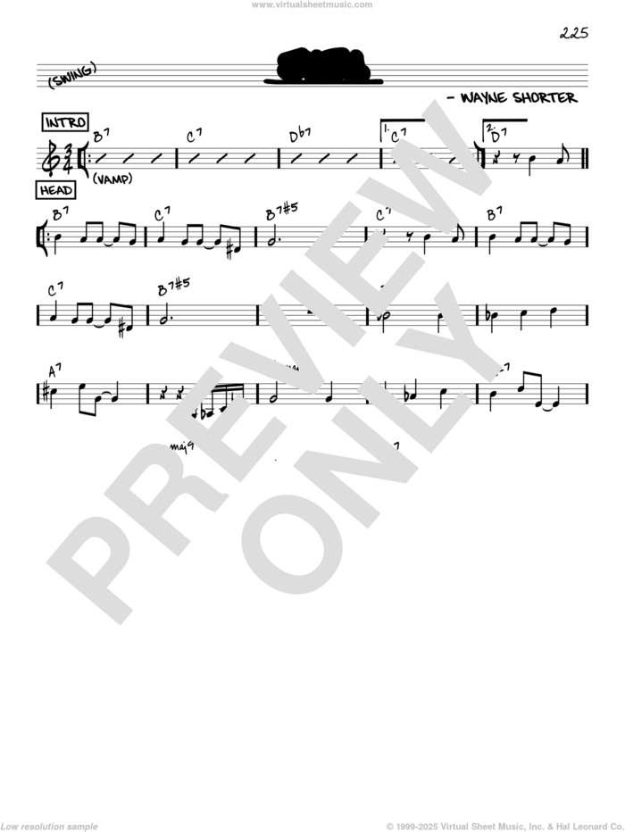 Juju [Reharmonized version] (arr. Jack Grassel) sheet music for voice and other instruments (real book) by Wayne Shorter and Jack Grassel, intermediate skill level