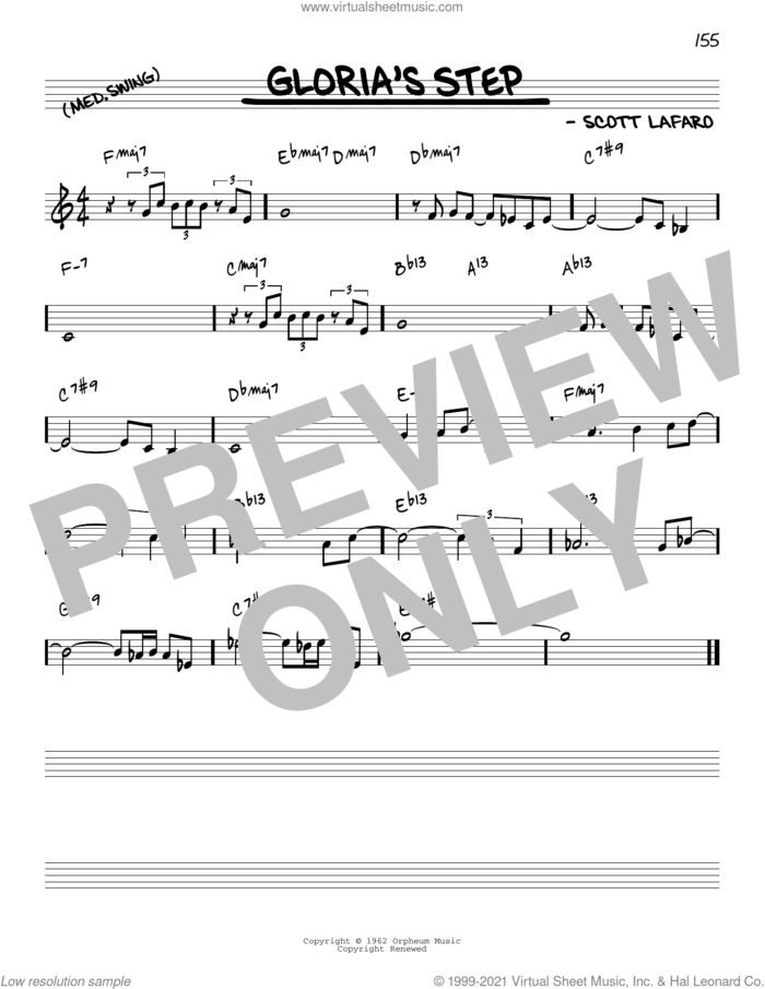 Gloria's Step [Reharmonized version] (arr. Jack Grassel) sheet music for voice and other instruments (real book) by Scott LeFaro and Jack Grassel, intermediate skill level