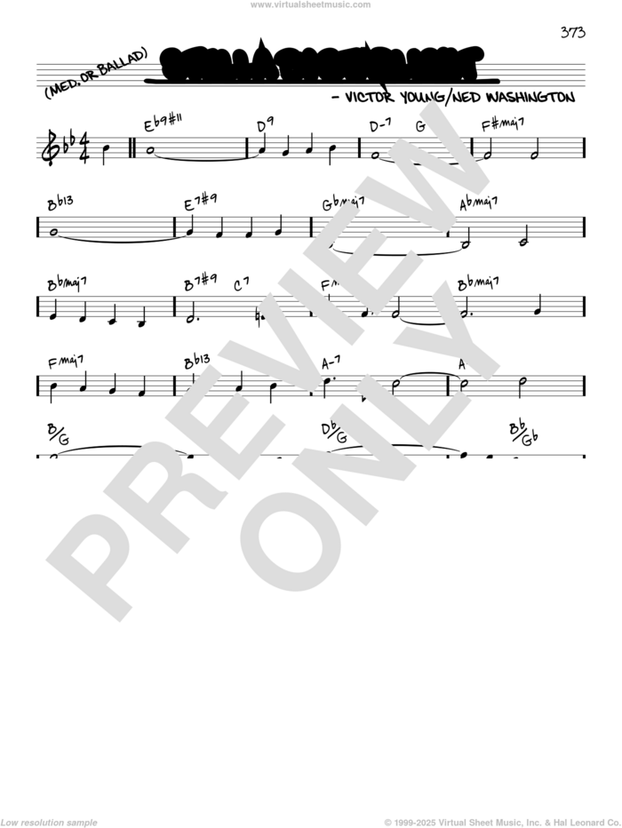 Stella By Starlight [Reharmonized version] (arr. Jack Grassel) sheet music for voice and other instruments (real book) by Ned Washington, Jack Grassel and Victor Young, intermediate skill level