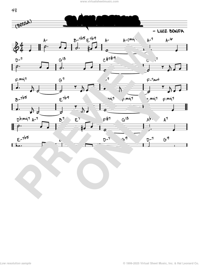 Black Orpheus [Reharmonized version] (arr. Jack Grassel) sheet music for voice and other instruments (real book) by Antonio Carlos Jobim, Jack Grassel, Stan Getz and Luiz Bonfa, intermediate skill level