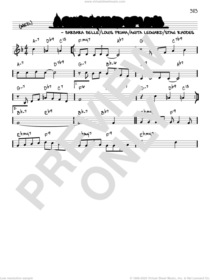 A Sunday Kind Of Love [Reharmonized version] (arr. Jack Grassel) sheet music for voice and other instruments (real book) by Reba McEntire, Jack Grassel, Anita Nye Leonard, Barbara Belle, Louis Prima and Stanley Rhodes, intermediate skill level