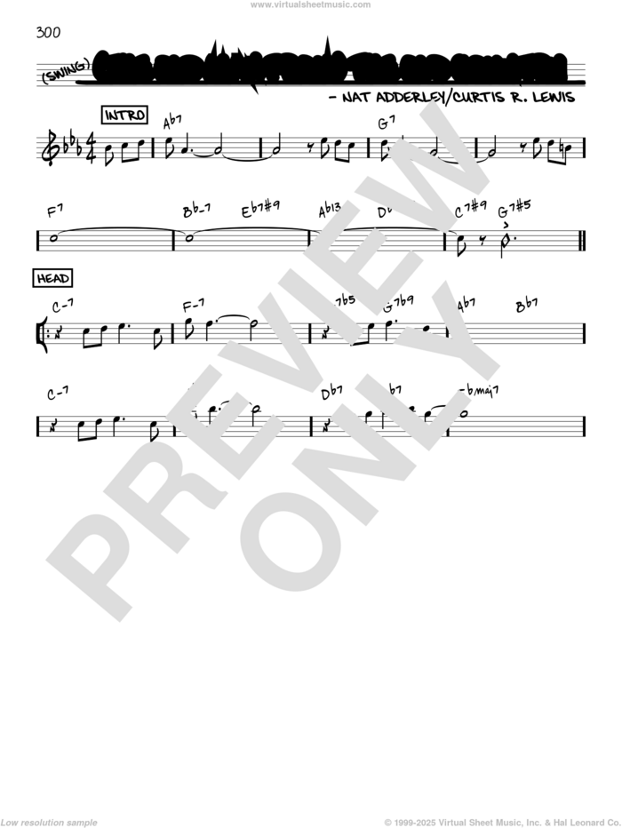 (The Old Man From) The Old Country [Reharmonized version] (arr. Jack Grassel) sheet music for voice and other instruments (real book) by Nat Adderley, Jack Grassel and Curtis R. Lewis, intermediate skill level