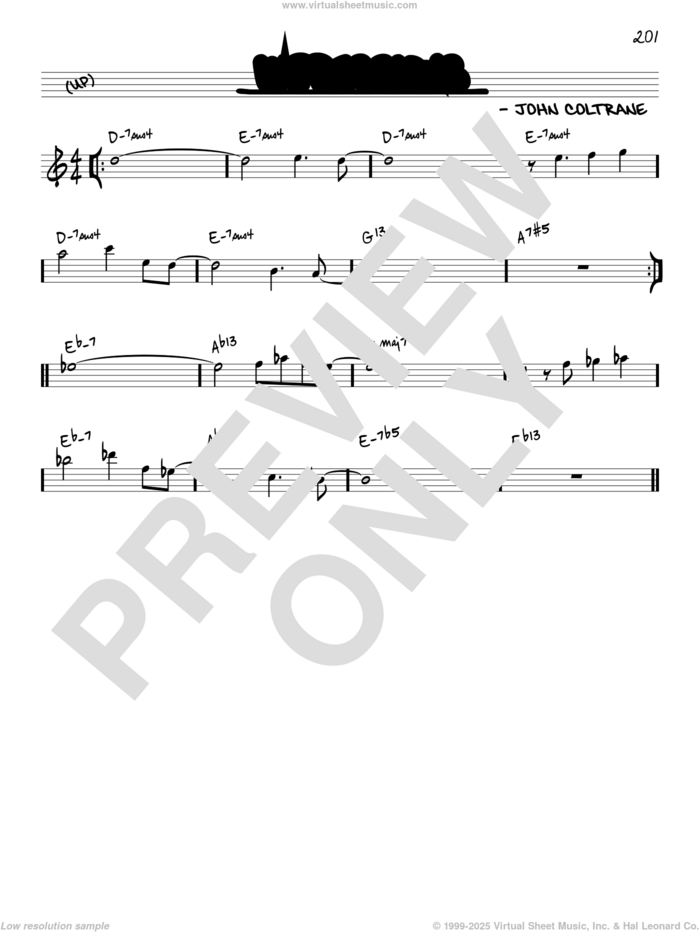 Impressions [Reharmonized version] (arr. Jack Grassel) sheet music for voice and other instruments (real book) by John Coltrane and Jack Grassel, intermediate skill level