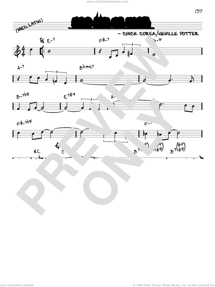 500 Miles High [Reharmonized version] (arr. Jack Grassel) sheet music for voice and other instruments (real book) by Chick Corea, Jack Grassel and Neville Potter, intermediate skill level