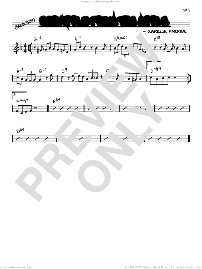 Scrapple From The Apple [Reharmonized version] (arr. Jack Grassel) sheet music for voice and other instruments (real book) by Charlie Parker and Jack Grassel, intermediate skill level