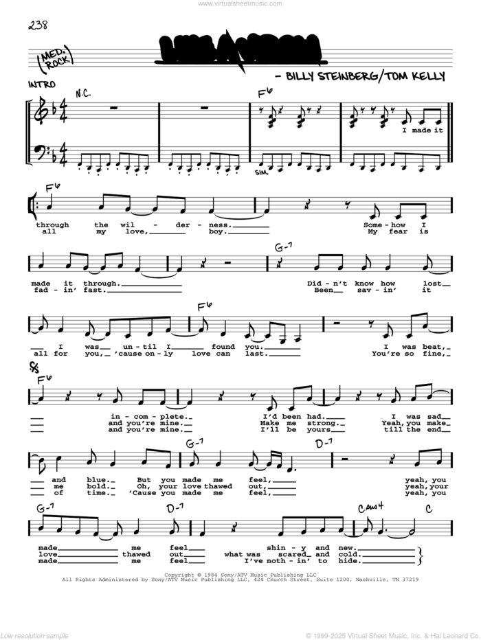 Like A Virgin sheet music for voice and other instruments (real book with lyrics) by Madonna, Billy Steinberg and Tom Kelly, intermediate skill level