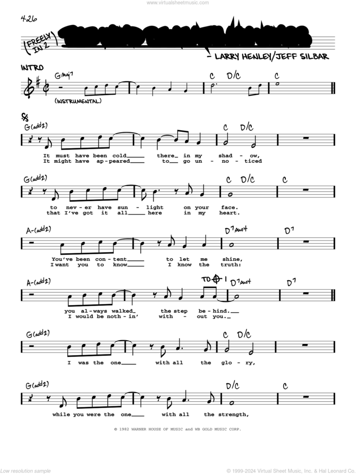 The Wind Beneath My Wings sheet music for voice and other instruments (real book with lyrics) by Bette Midler, Jeff Silbar and Larry Henley, intermediate skill level