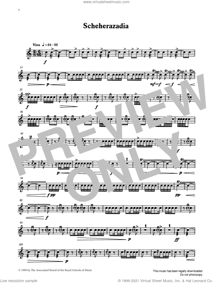 Scheherazadia from Graded Music for Snare Drum, Book IV sheet music for percussions by Ian Wright, Ian Wright and Kevin Hathaway and Kevin Hathway, classical score, intermediate skill level