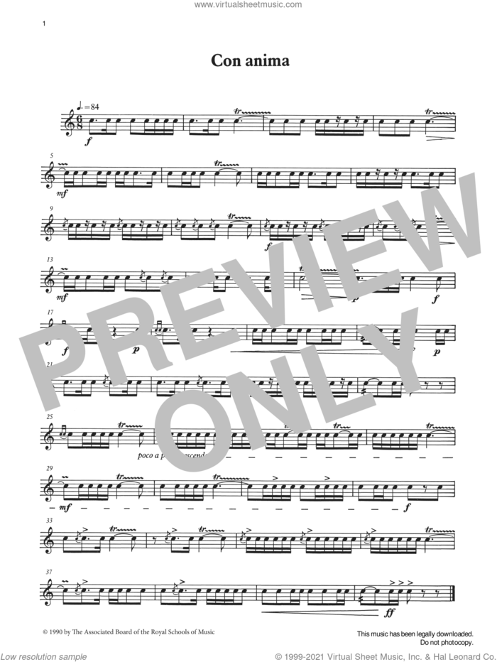 Con anima from Graded Music for Snare Drum, Book III sheet music for percussions by Ian Wright, Ian Wright and Kevin Hathaway and Kevin Hathway, classical score, intermediate skill level