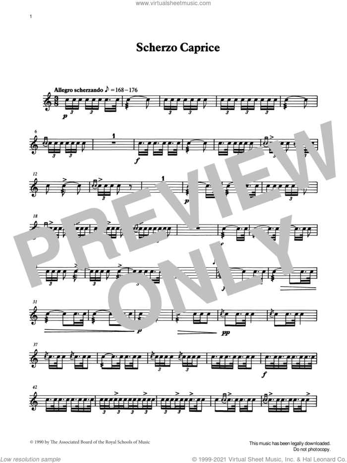 Scherzo Caprice from Graded Music for Snare Drum, Book IV sheet music for percussions by Ian Wright, Ian Wright and Kevin Hathaway and Kevin Hathway, classical score, intermediate skill level