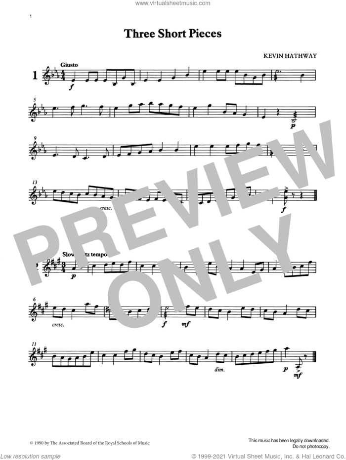 Three Short Pieces from Graded Music for Tuned Percussion, Book II sheet music for percussions by Ian Wright and Kevin Hathaway, Ian Wright and Kevin Hathway, classical score, intermediate skill level