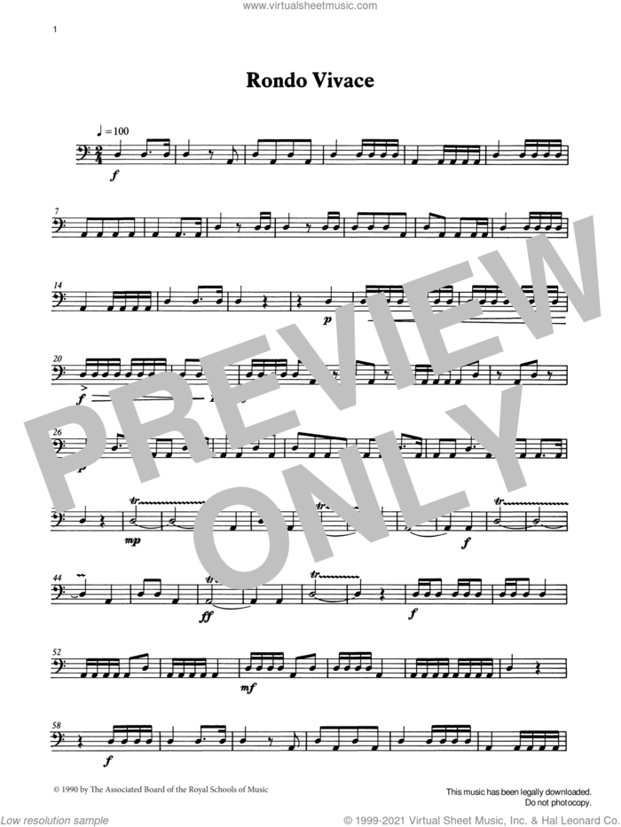 Rondo Vivace from Graded Music for Timpani, Book II sheet music for percussions by Ian Wright, classical score, intermediate skill level