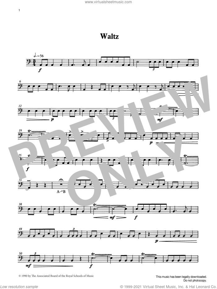 Waltz from Graded Music for Timpani, Book II sheet music for percussions by Ian Wright, classical score, intermediate skill level