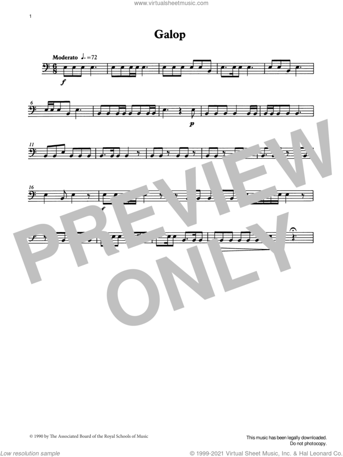 Galop from Graded Music for Timpani, Book II sheet music for percussions by Ian Wright, classical score, intermediate skill level
