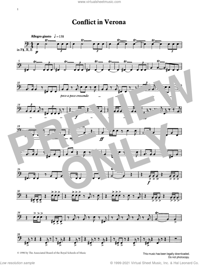 Conflict in Verona from Graded Music for Timpani, Book IV sheet music for percussions by Ian Wright, classical score, intermediate skill level