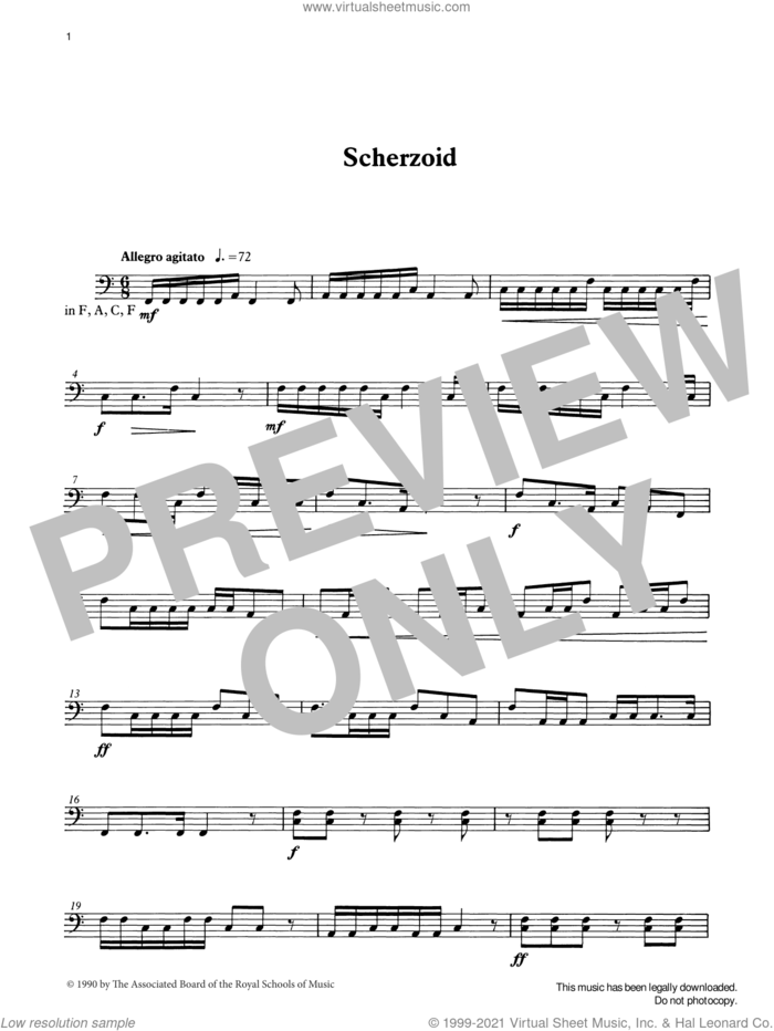Scherzoid from Graded Music for Timpani, Book III sheet music for percussions by Ian Wright, classical score, intermediate skill level