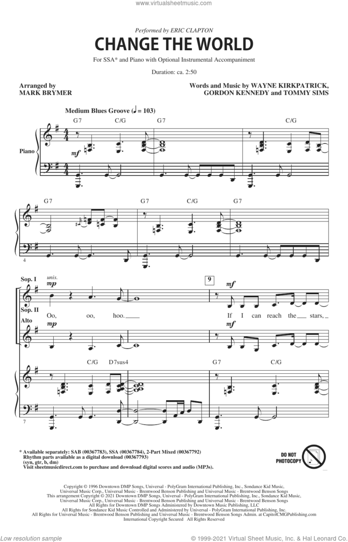 Songs Of Hope (Choral Collection) sheet music for choir (SSA: soprano, alto) by Mark Brymer, intermediate skill level