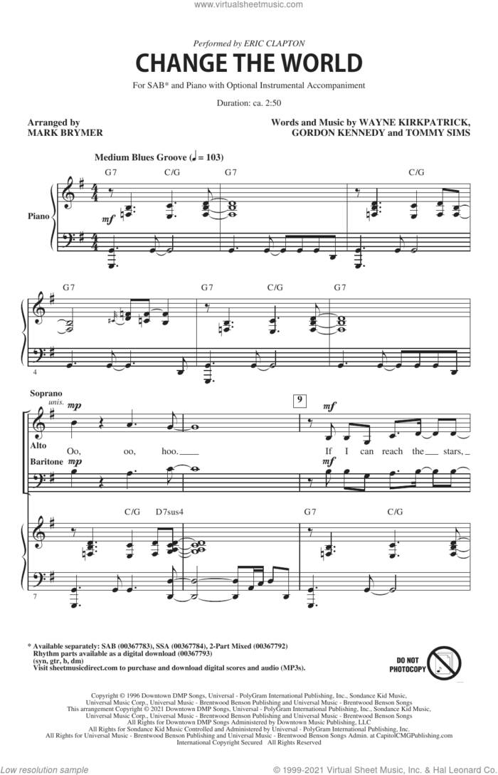 Songs Of Hope (Choral Collection) sheet music for choir (SAB: soprano, alto, bass) by Mark Brymer, intermediate skill level
