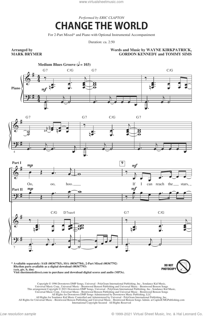 Songs Of Hope (Choral Collection) sheet music for choir (2-Part) by Mark Brymer, intermediate duet