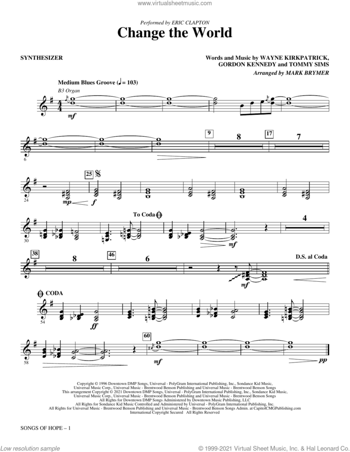 Songs Of Hope (Choral Collection) (complete set of parts) sheet music for orchestra/band by Mark Brymer, intermediate skill level