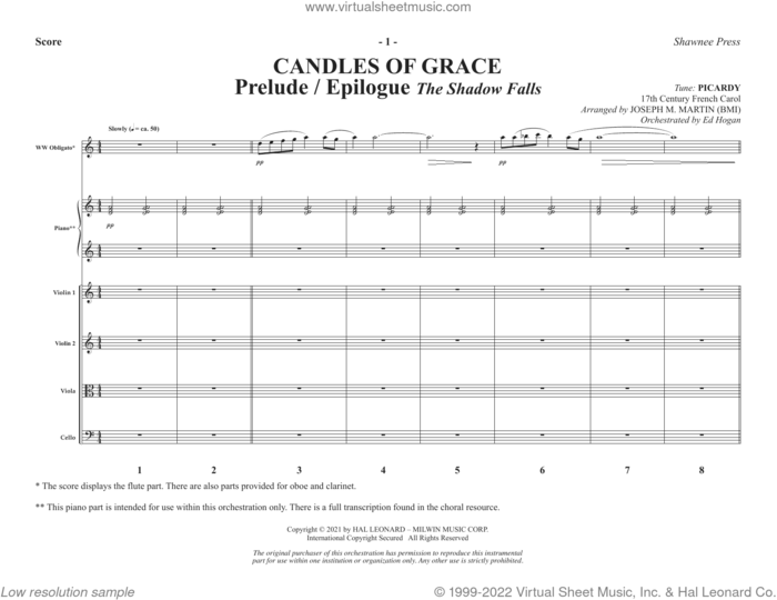 Candles Of Grace (A Service for Tenebrae) (COMPLETE) sheet music for orchestra/band by Joseph M. Martin, Brad Nix and Joseph M. Martin and Brad Nix, intermediate skill level
