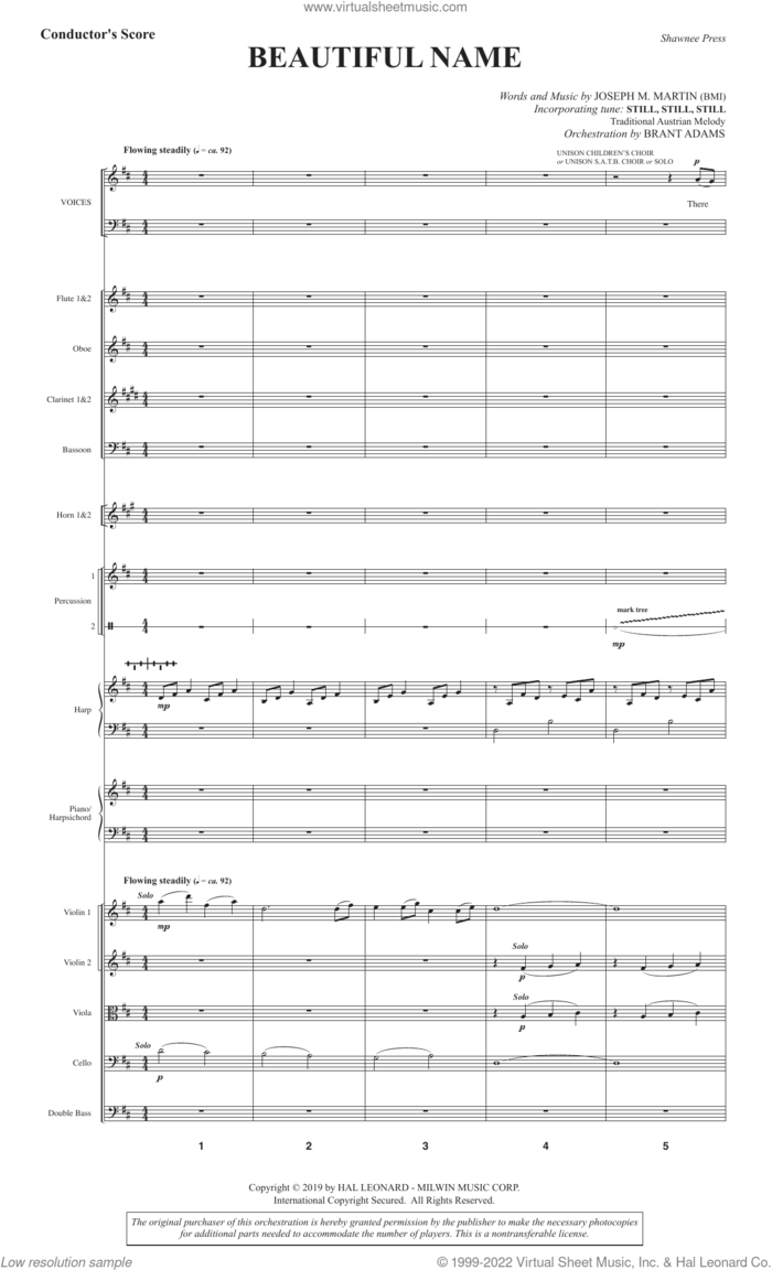 Beautiful Name (Orchestra) (COMPLETE) sheet music for orchestra/band by Joseph M. Martin, intermediate skill level